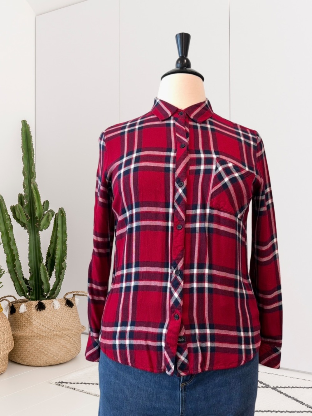 Rails Hunter Plaid Button Down Shirt Top
